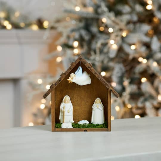 10" Holiday Nativity Scene Display